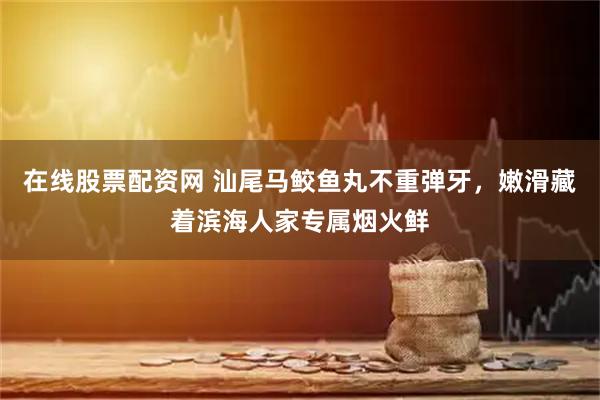 在线股票配资网 汕尾马鲛鱼丸不重弹牙，嫩滑藏着滨海人家专属烟火鲜